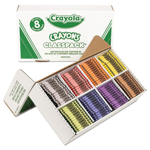 Crayola® Classpack Regular Crayons, 8 Colors, 800-box freeshipping - TVN Wholesale