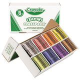 Crayola® Classpack Regular Crayons, 8 Colors, 800-box freeshipping - TVN Wholesale