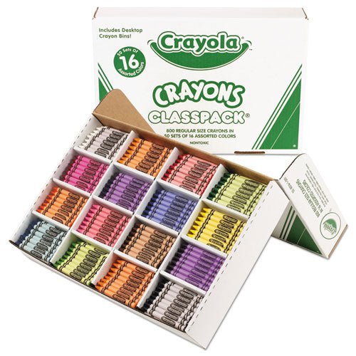 Crayola® Classpack Regular Crayons, 16 Colors, 800-box freeshipping - TVN Wholesale