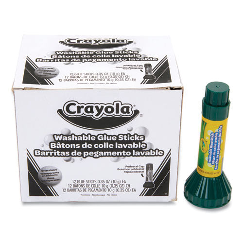Crayola® Washable Glue Stick, 0.35 Oz, Dries Clear, Dozen freeshipping - TVN Wholesale