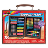 Cra-Z-Art® Wooden Art Set, 78 Pieces freeshipping - TVN Wholesale