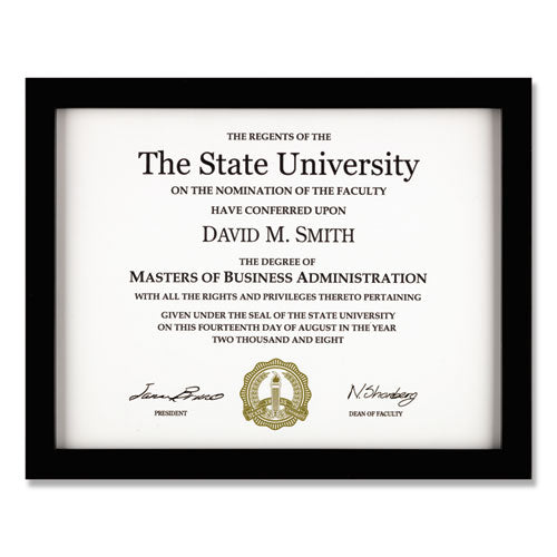 DAX® Tribeca Frame With Two-way Easel, 8.5 X 11, Black freeshipping - TVN Wholesale