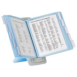 Durable® Sherpa Style Desk-mount Reference System, 20 Sheet Capacity, Blue-gray freeshipping - TVN Wholesale