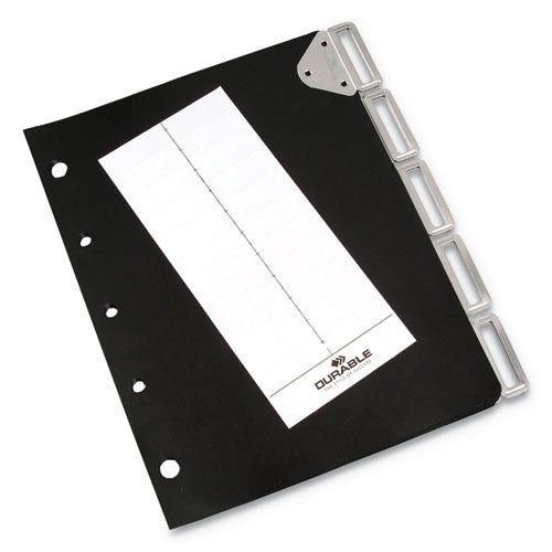 Durable® Catalog Rack Index, 5 Sections, Black freeshipping - TVN Wholesale