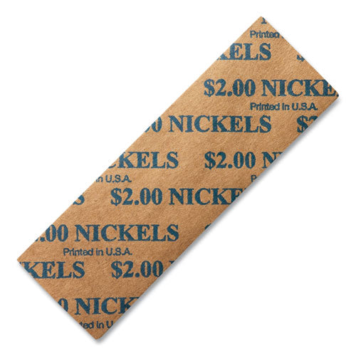Dunbar Security Products Flat Coin Wrappers, Nickels, $2, 1000 Wrappers-box freeshipping - TVN Wholesale