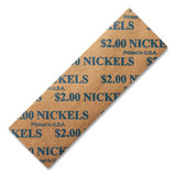 Dunbar Security Products Flat Coin Wrappers, Nickels, $2, 1000 Wrappers-box freeshipping - TVN Wholesale