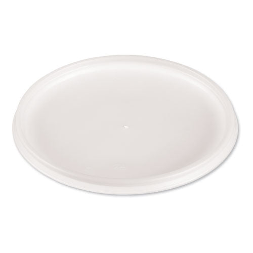 Dart® Plastic Lids For Foam Cups, Bowls And Containers, Flat, Vented, Fits 12-60 Oz, Translucent, 500-carton freeshipping - TVN Wholesale