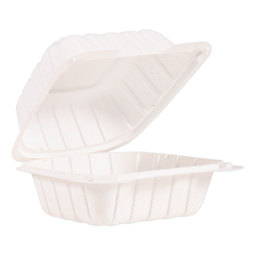 ProPlanet™ by Dart® Hinged Lid Containers, 6 X 6.3 X 3.3, White, 400-carton freeshipping - TVN Wholesale
