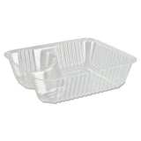 Dart® Clearpac Small Nacho Tray, 2-compartments, 5 X 6 X 1.5, Clear, 125-bag, 2 Bags-carton freeshipping - TVN Wholesale
