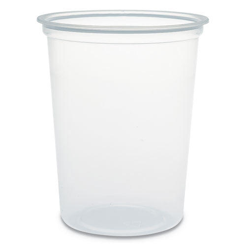 Dart® Microgourmet Plastic Deli Container, 32 Oz, 4.7" Diameter X 5.7"h, Clear, 500-carton freeshipping - TVN Wholesale