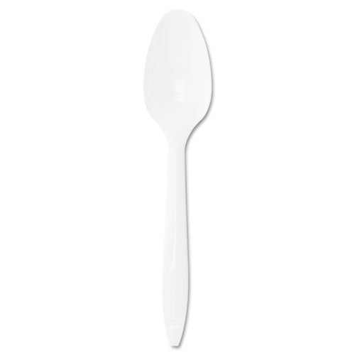 Dart® Style Setter Mediumweight Plastic Teaspoons, White, 1000-carton freeshipping - TVN Wholesale