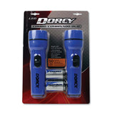 DORCY® Led Flashlight Pack, 1 D Battery (included), Blue, 2-pack freeshipping - TVN Wholesale