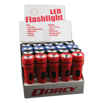 DORCY® Led Utility Flashlight, 1 D Battery (sold Separately), Assorted freeshipping - TVN Wholesale