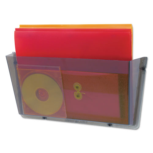 deflecto® Unbreakable Docupocket Wall File, Letter, 14 1-2 X 3 X 6 1-2, Smoke freeshipping - TVN Wholesale