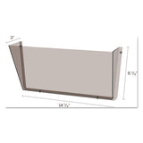 deflecto® Unbreakable Docupocket Wall File, Letter, 14 1-2 X 3 X 6 1-2, Smoke freeshipping - TVN Wholesale
