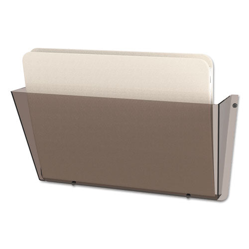 deflecto® Unbreakable Docupocket Wall File, Letter, 14 1-2 X 3 X 6 1-2, Smoke freeshipping - TVN Wholesale