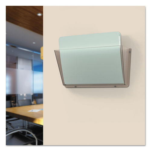 deflecto® Unbreakable Docupocket Wall File, Letter, 14 1-2 X 3 X 6 1-2, Smoke freeshipping - TVN Wholesale