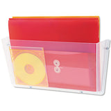 deflecto® Unbreakable Docupocket 3-pocket Wall File, Letter, 14 1-2 X 3 X 6 1-2, Clear freeshipping - TVN Wholesale