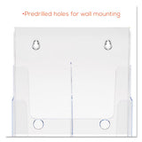 deflecto® 6-compartment Docuholder, Leaflet Size, 9.63w X 6.25d X 12.63h, Clear freeshipping - TVN Wholesale