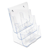 deflecto® 6-compartment Docuholder, Leaflet Size, 9.63w X 6.25d X 12.63h, Clear freeshipping - TVN Wholesale