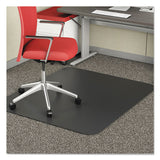 deflecto® Economat Occasional Use Chair Mat For Low Pile Carpet, 45 X 53, Wide Lipped, Clear freeshipping - TVN Wholesale
