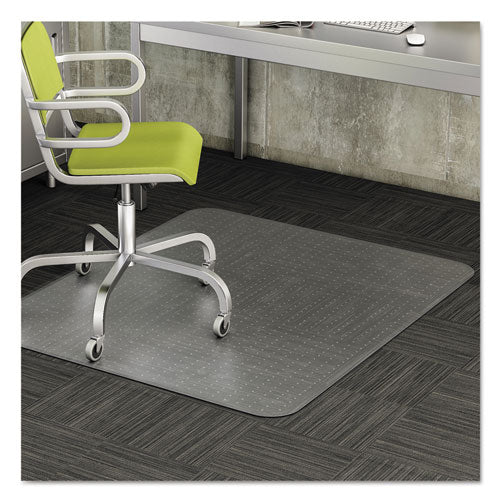 deflecto® Duramat Moderate Use Chair Mat, Low Pile Carpet, Flat, 36 X 48, Lipped, Clear freeshipping - TVN Wholesale