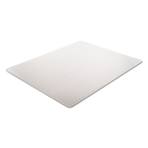 deflecto® Duramat Moderate Use Chair Mat, Low Pile Carpet, Flat, 36 X 48, Lipped, Clear freeshipping - TVN Wholesale
