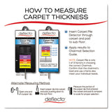 deflecto® Duramat Moderate Use Chair Mat, Low Pile Carpet, Flat, 36 X 48, Lipped, Clear freeshipping - TVN Wholesale