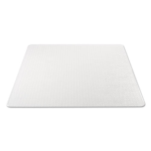 deflecto® Duramat Moderate Use Chair Mat, Low Pile Carpet, Flat, 36 X 48, Lipped, Clear freeshipping - TVN Wholesale