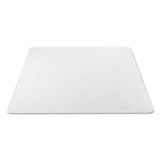 deflecto® Duramat Moderate Use Chair Mat, Low Pile Carpet, Flat, 36 X 48, Lipped, Clear freeshipping - TVN Wholesale
