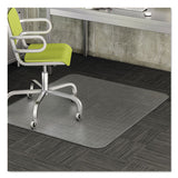 deflecto® Duramat Moderate Use Chair Mat, Low Pile Carpet, Flat, 36 X 48, Lipped, Clear freeshipping - TVN Wholesale