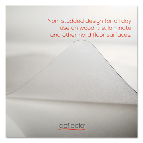 deflecto® Economat All Day Use Chair Mat For Hard Floors, 46 X 60, Rectangular, Clear freeshipping - TVN Wholesale
