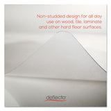 deflecto® Economat All Day Use Chair Mat For Hard Floors, 46 X 60, Rectangular, Clear freeshipping - TVN Wholesale