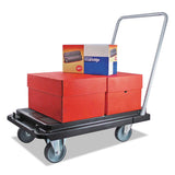 deflecto® Heavy-duty Platform Cart, 500 Lb Capacity, 21 X 32.5 X 37.5, Black freeshipping - TVN Wholesale