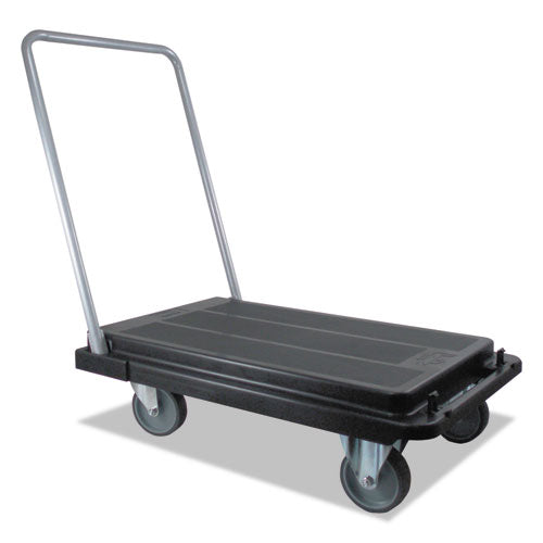deflecto® Heavy-duty Platform Cart, 500 Lb Capacity, 21 X 32.5 X 37.5, Black freeshipping - TVN Wholesale