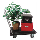 deflecto® Heavy-duty Platform Cart, 500 Lb Capacity, 21 X 32.5 X 37.5, Black freeshipping - TVN Wholesale