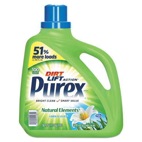 Purex® Ultra Natural Elements He Liquid Detergent, Linen And Lilies, 150 Oz Bottle, 4-carton freeshipping - TVN Wholesale