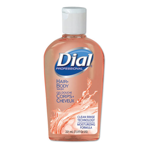 Dial® Professional Hair + Body Wash, Neutral Scent, 7.5 Oz Flip Cap, 24-carton freeshipping - TVN Wholesale