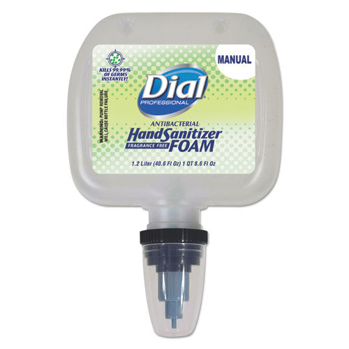 Dial® Professional Antibacterial Foam Hand Sanitizer, 1.2 L Refill, Fragrance-free, 3-carton freeshipping - TVN Wholesale