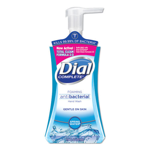 Dial® Antibacterial Foaming Hand Wash, Spring Water, 7.5 Oz, 8-carton freeshipping - TVN Wholesale