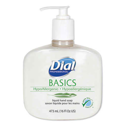 Dial® Professional Basics Liquid Hand Soap, Fresh Floral, 16 Oz Pump, 12-carton freeshipping - TVN Wholesale