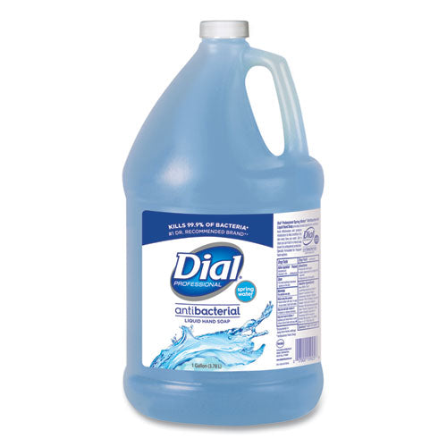 Dial® Professional Antibacterial Liquid Hand Soap, Spring Water, 1 Gal, 4-carton freeshipping - TVN Wholesale