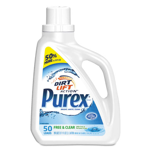 Purex® Free And Clear Liquid Laundry Detergent, Unscented, 75 Oz Bottle, 6-carton freeshipping - TVN Wholesale
