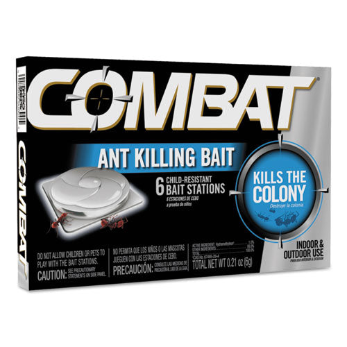 Combat® Combat Ant Killing System, Child-resistant, Kills Queen And Colony, 6-box, 12 Boxes-carton freeshipping - TVN Wholesale