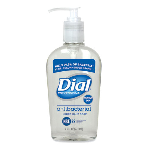 Dial® Professional Antibacterial Liquid Hand Soap For Sensitive Skin, Floral, 7.5 Oz Pump, 12-carton freeshipping - TVN Wholesale