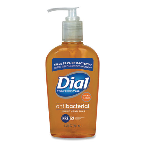 Dial® Professional Gold Antibacterial Liquid Hand Soap, Floral, 7.5 Oz Pump, 12-carton freeshipping - TVN Wholesale