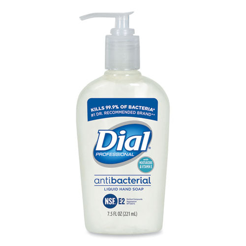 Dial® Professional Antibacterial Liquid Hand Soap With Moisturizers, Pleasant, 7.5 Oz Pump, 12-carton freeshipping - TVN Wholesale