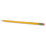 Ticonderoga® Groove Pencils, Hb (#2), Black Lead, Yellow Barrel, 10-pack freeshipping - TVN Wholesale