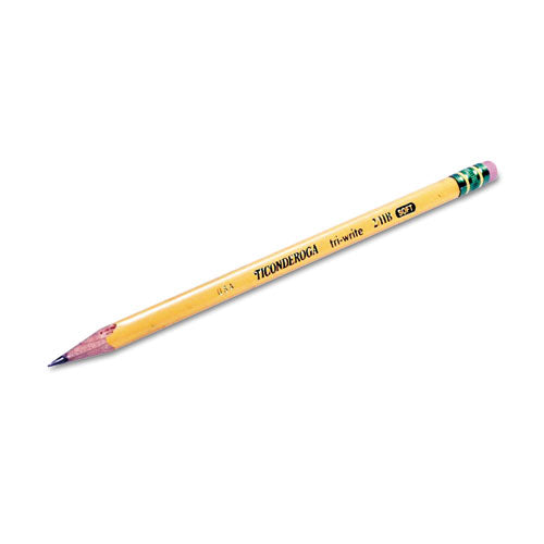 Ticonderoga® Tri-write Triangular Pencil, Hb (#2), Black Lead, Yellow Barrel, Dozen freeshipping - TVN Wholesale