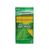 Ticonderoga® Pencils, Hb (#2), Black Lead, Yellow Barrel, 96-pack freeshipping - TVN Wholesale